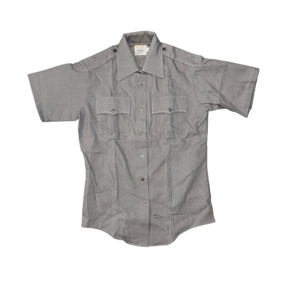 Special Duty Short Sleeve Gray Uniform Shirt Size 38 By Elbeco 65% Polyester 35% - Picture 1 of 7